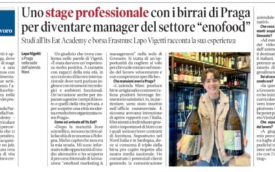 Uno stage professionale con i birrai di Praga per diventare manager del settore “enofood”